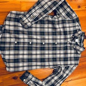 GAP Shirts & Tops - Gap button down shirt, grey plaid, size 10 GAP Shirts & Tops - Gap button down shirt, grey plaid, size 10